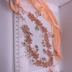 Wedding Bridal Headband Bridesmaid And Flowergirls Crystals Faux Pearl Hair Vine